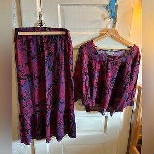 Lark & Grey Top and Skirt 2 Piece Set